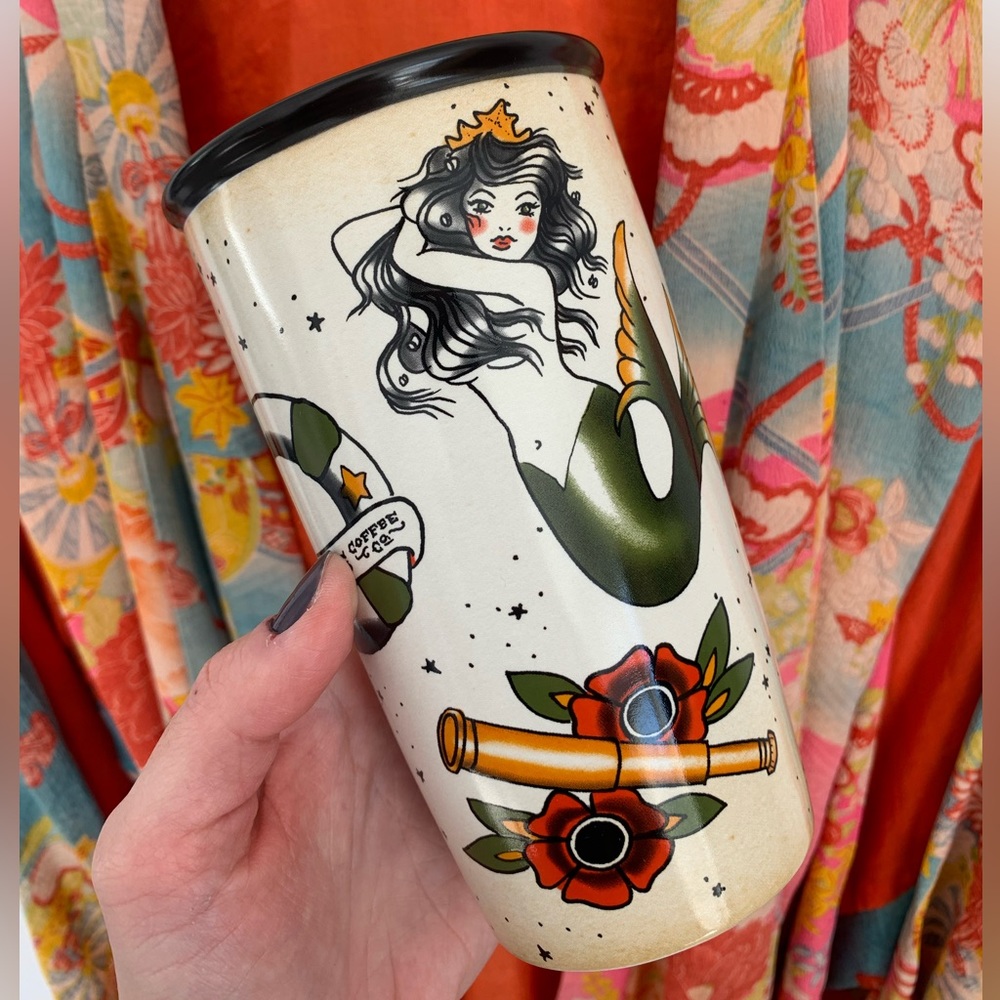 RARE Flash Tattoo Starbucks Travel Mug